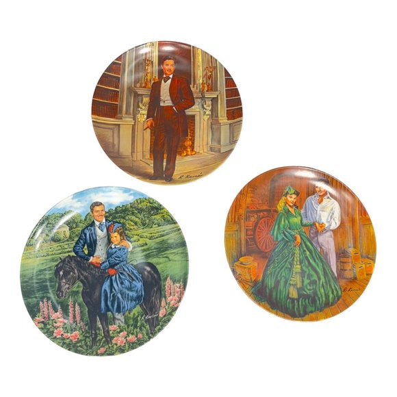 Gone With The Wind "Bonnie and Rhett" Fine China Plate 8.5" Vintage 1985 Knowles - Picture 7 of 7